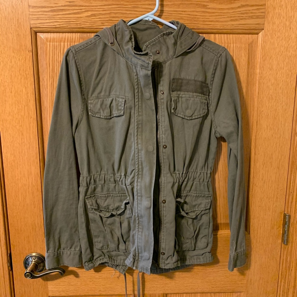 Green army jacket